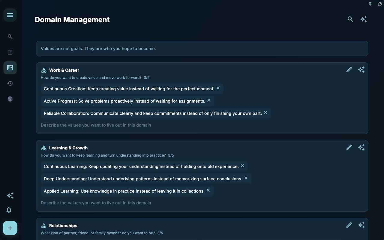 Domain page